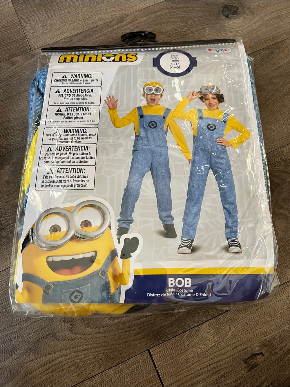 Minions Bob Child Costume Size 4/6 New